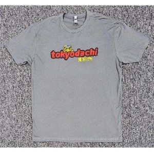 🆕 MEN XL GREY TOKYODACHI SHORT SLEEVE CHARACTER T-SHIRT